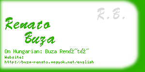 renato buza business card